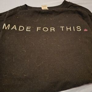 Paparazzi Black Tee with White and Pink Accents